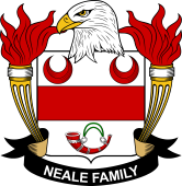 Coat of arms used by the Neale family in the United States of America