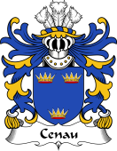 Welsh Coat of Arms for Cenau (AP COEL GODEBOG)