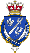 Families of Britain Coat of Arms Badge for: Garner (England)