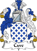 English Coat of Arms for the family Cave