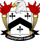 Coat of arms used by the Davenport family in the United States of America
