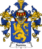 Italian Family Coat of Arms (v.25b) Sanna