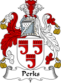 English Coat of Arms for the family Perks