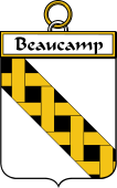 French Coat of Arms Badge for Beaucamp