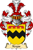 v.23 Coat of Family Arms from Germany for Kreps