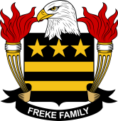 Coat of arms used by the Freke family in the United States of America