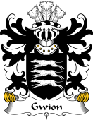 Welsh Coat of Arms for Gwion (BENARW, Ap Gwion Sais, ap Heilin)