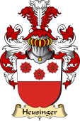 v.23 Coat of Family Arms from Germany for Heusinger