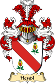 v.23 Coat of Family Arms from Germany for Hendl