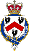 Families or Britain Coat of Arms Badge for: Aitken (Scotland)