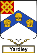 English Coat of Arms Shield Badge for Yardley
