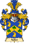 French Family Coat of Arms (v.23) for Vallet (du)