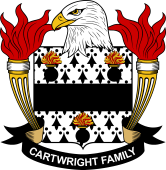 Coat of arms used by the Cartwright family in the United States of America