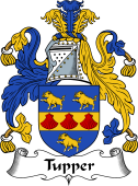 English Coat of Arms for the family Tupper