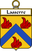 French Coat of Arms Badge for Lasserre