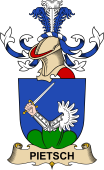 Republic of Austria Coat of Arms for Pietsch (de Rittersschild)