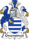 English Coat of Arms for the family Greenstreet