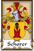 German Coat of Arms Wappen Bookplate  for Schorer