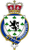 Families of Britain Coat of Arms Badge for: Gallagher (Ireland)
