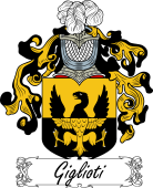 Araldica Italiana Coat of arms used by the Italian family Giglioti