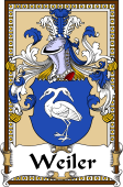 German Coat of Arms Wappen Bookplate  for Weiler