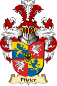 v.23 Coat of Family Arms from Germany for Pfister