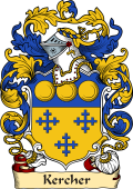 English or Welsh Family Coat of Arms (v.23) for Kercher (Norfolk, 1606)