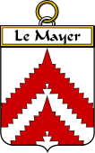 French Coat of Arms Badge for Le Mayer