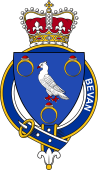 Families of Britain Coat of Arms Badge for: Bevan (Wales)