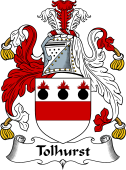 English Coat of Arms for the family Tolhurst