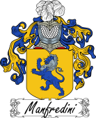 Araldica Italiana Italian Coat of Arms for Manfredini