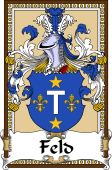 German Coat of Arms Wappen Bookplate  for Feld