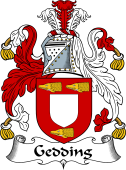 English Coat of Arms for the family Gedding