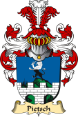 v.23 Coat of Family Arms from Germany for Pietsch