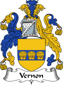 English Coat of Arms for the family Vernon