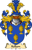 English Coat of Arms (v.23) for the family Kellam