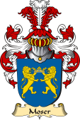 v.23 Coat of Family Arms from Germany for Moser