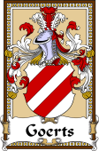 German Coat of Arms Wappen Bookplate  for Goerts