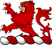 Family crest from Scotland for Allen of Scotland (Scotland) - A Demi Lion