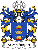 Welsh Coat of Arms for Gwrtheyrn (GWRTHENEU, King of the Britons)