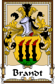 German Coat of Arms Wappen Bookplate  for Brandt