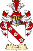 English Coat of Arms (v.23) for the family Crook (e)