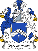 English Coat of Arms for the family Spearman