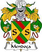 Portuguese Coat of Arms for Mendoça or Mendonça