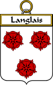 French Coat of Arms Badge for Langlais