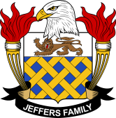 Coat of arms used by the Jeffers family in the United States of America