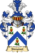 French Family Coat of Arms (v.23) for Simonet