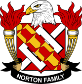 Coat of arms used by the Norton family in the United States of America