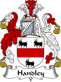 English Coat of Arms for the family Handley