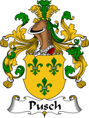 German Wappen Coat of Arms for Pusch